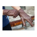 lady wearing new style full palm leather glove